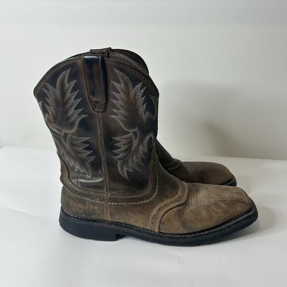 Ariat Work Boots Mens 11.5 D ASTM F2892-18 Brown Leather Upper Workwear - Picture 7 of 10